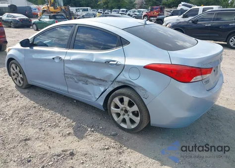2012 Hyundai Elantra Limited (Ulsan Plant) из США, поврежденный, VIN KMHDH4AE9CU451500